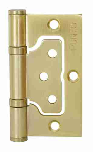 Комплект 4 шт. - Петля универсальная без врезки Punto 200-2B 75x2,5 SB мат. золото