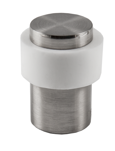 Ограничитель дверной напольный RENZ INDS 34 SN/White никель матовый белый