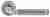 Ручка дверная Extreza BENITO (Бенито) 307 на розетке R02 полированный хром F04