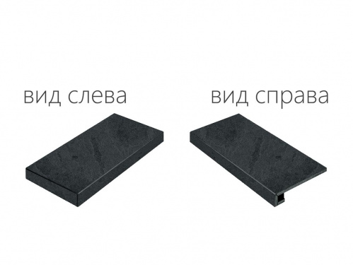 Ступень угловая левая Italon Materia Titanio Scalino Angolare Sinistro 620070000837 45х33