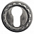 Накладка дверная с круглым основанием под цилиндр Venezia Cyl-1 D2 античное серебро