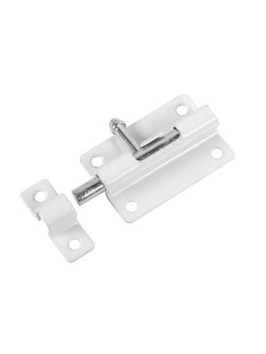 Шпингалет Ajax (Аякс) мебельный металлический SPD60х30 WH белый