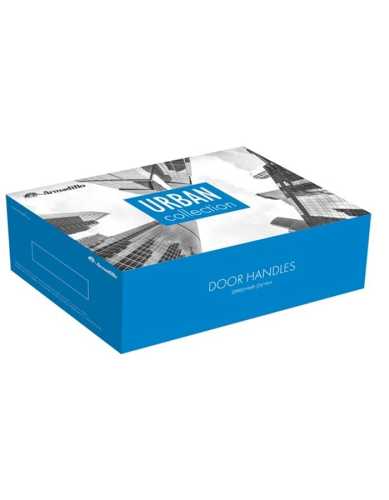 Комплект: Ручки Armadillo Urban Groove USQ5 SN/СР/SN-12+Завертка+Магн замок и Петли Fuaro/мат никель