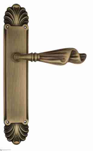 Дверная ручка Venezia "OPERA" на планке PL87 матовая бронза