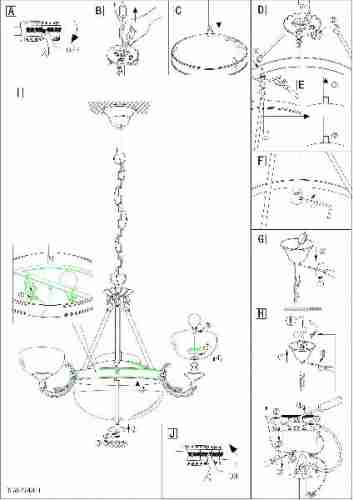 Подвесная люстра Eglo Savoy 82748
