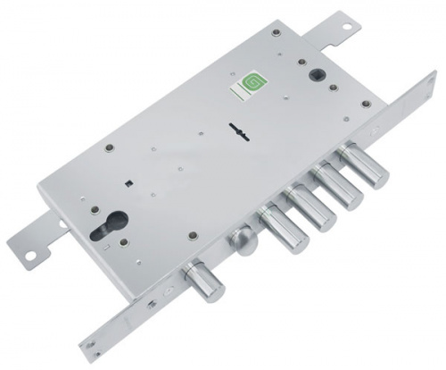 Замок врезной двухсистемный Гардиан ЗВ 25.12 Т с тягами, 5 кл. (длинный кл. 54 мм) /123:211/