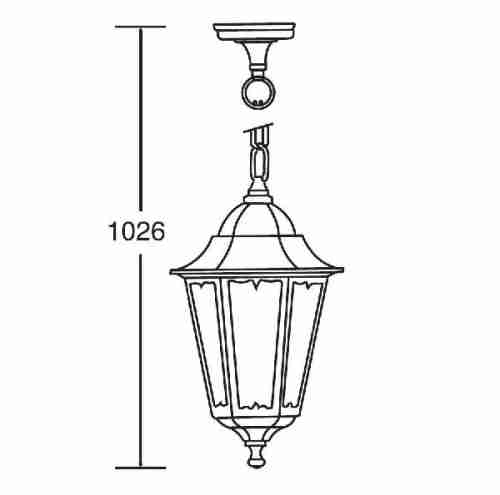 Уличный подвесной светильник Oasis Light 79805M 79805M W