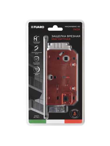 Защелка Fuaro (Фуаро) врезная магнитная MAGNM96WC-50/BL INOX BL-24 черный (блистер)