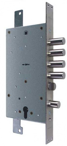 Замок врезной двухсистемный Гардиан ЗВ 25.12 Т с тягами, 5 кл. /123:209/