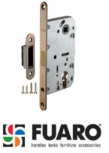 Защелка дверная межкомнатная Fuaro Magnet M12-50-25 AB бронза магнитная