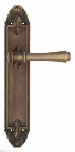 Дверная ручка Venezia "CALLISTO" на планке PL90 матовая бронза