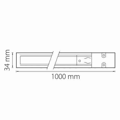Шинопровод трехфазный Lightstar Barra 504018