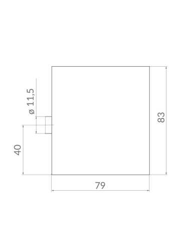 Замок Punto (Пунто) навесной PK-14100 STAL