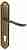 Ручка дверная Extreza TOLEDO (Толедо) 323 на планке PL03 CYL матовая бронза F03