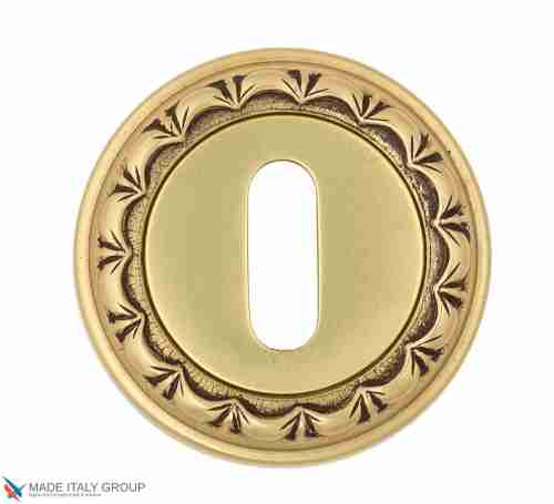 Накладка дверная под ключ буратино Venezia KEY-1 D2 французское золото + коричневый (2шт.)