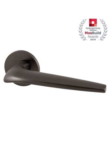 Комплект: Ручки Armadillo TWIN URS BPVD-77+Завертка+Бесшумный замок и Петли Fuaro/вороненый никель