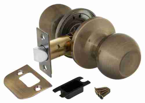 Ручка защелка 672/BL AB-P (бронза) без фик.