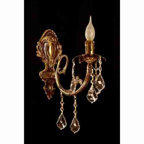 Бра Brizzi 8888/1 PB Leaf crystal