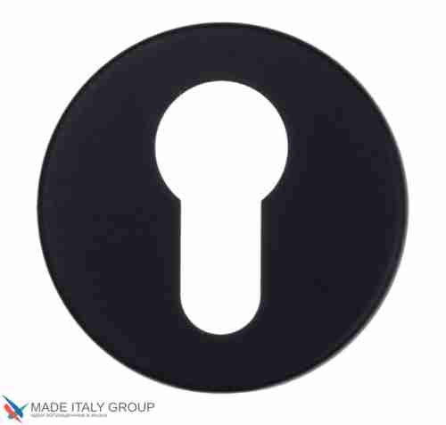 Накладка под цилиндр на круглом основании Fratelli Cattini CYL 7FS-NM матовый черный 2 шт.