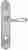 Ручка дверная Extreza ALDO (Альдо) 331 на планке PL05 WC матовый хром F05