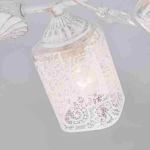 Подвесная люстра Eurosvet 30053/4 белый с золотом