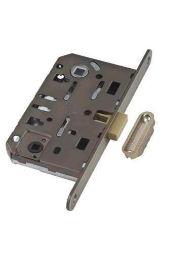 B06102.50.12.640 AGB (АГБ) Защелка врезная WC (ант. бронза) MEDIANA POLARIS с отв. пл. (скин)