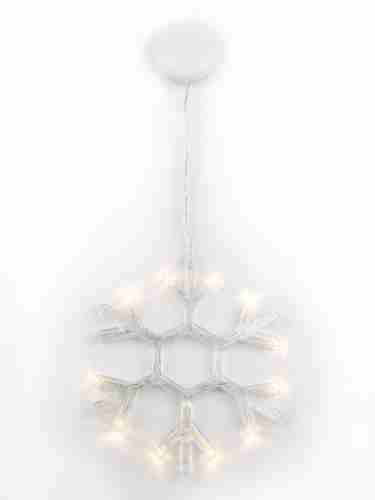 Подвесной светодиодный светильник «Снежинка» Uniel ULD-H1819-012/STA/3AAA Warm White IP20 Snowflake UL-00007251
