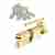 Цилиндр для замка ключ / вертушка Apecs SM-70-C-G золото