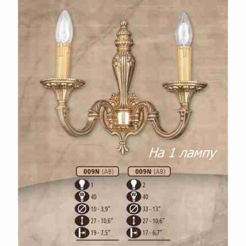 Бра Riperlamp 009N/1 AB