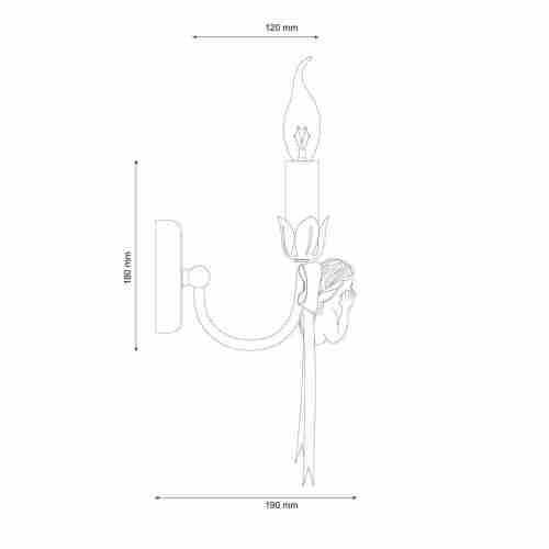 Бра Lucia Tucci Angelo W147.1 Ivory