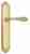 Дверная ручка Venezia "GIFESTION" на планке PL98 полированная латунь