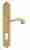 Дверная ручка Venezia "CARNEVALE" CYL на планке PL02 полированная латунь