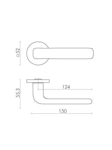 Ручка дверная Fuaro (Фуаро) межкомнатная R.SLR52.PRIDE CP-8 хром  Набор 3