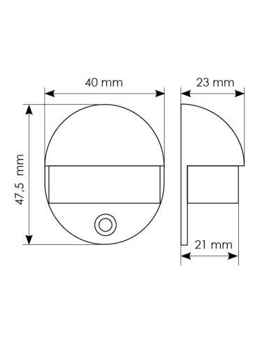 Ограничитель двери Morelli DS1 SC, цвет матовый хром