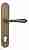 Дверная ручка Venezia "CLASSIC" CYL на планке PL02 матовая бронза