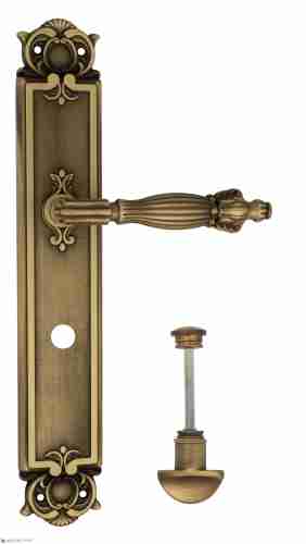 Дверная ручка Venezia "OLIMPO" WC-2 на планке PL97 матовая бронза