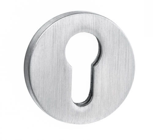 Накладка на цилиндр PUERTO, серия SLIM, супер сатин хром