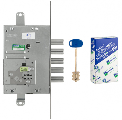 Замок врезной сувальдный Mottura 52.J525M-D MyKey (правый), ключ 60 мм