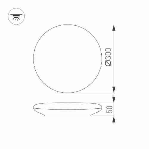Потолочный светильник Arlight FRISBEE 030162