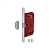 Замок дверной межкомнатный сантехнический магнитный Fuaro MAGNM96WC-50/BL INOX SSC-16 сатин. хром