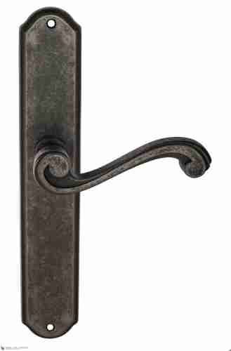 Дверная ручка Venezia "VIVALDI" на планке PL02 античное серебро