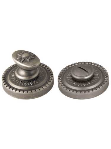 Комплект: Ручки Armadillo Silvia CL 1 AS/СRP-109 + Завертка BK6.R.CL55 AS-9 / античное серебро