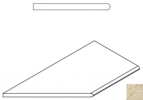 Бортик закруглённый левый Italon Climb Rope Bordo Round Sx 620090000373 60х30