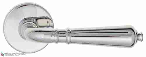 Дверная ручка на круглом основании Fratelli Cattini "TOSCANA" 7.7-CR полированный хром