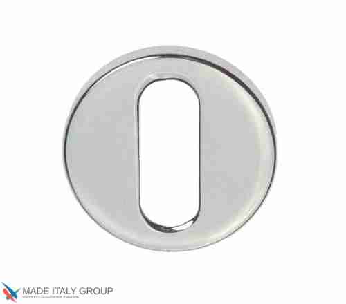 Накладка дверная круглая под ключ буратино Venezia Unique KEY-30 (серия SLIM) матовый хром 2 шт.