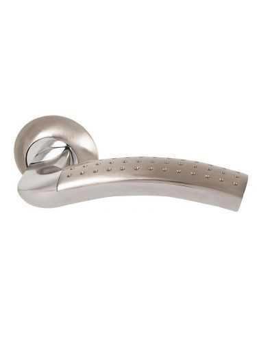 Ручка дверная Armadillo (Армадилло) межкомнатная R.LD54.Libra26 (Libra LD26) SN/CP-3 матовый никель/хром  Набор 9