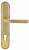 Ручка дверная Extreza BENITO (Бенито) 307 на планке PL05 CYL полированное золото F01