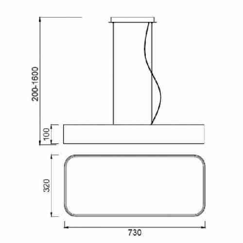 Подвесной светодиодный светильник Mantra Cumbuco 5501+5517