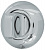 Ручка поворотная Armadillo WC-BOLT BKW8-1CP-8 хром, без ответной части, для мет.двери