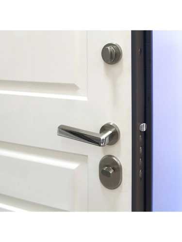 Ручка дверная Armadillo (Армадилло) межкомнатная R.URB52.CUBE (CUBE URB3) SN/CP-3 матовый никель/хром  Набор 7